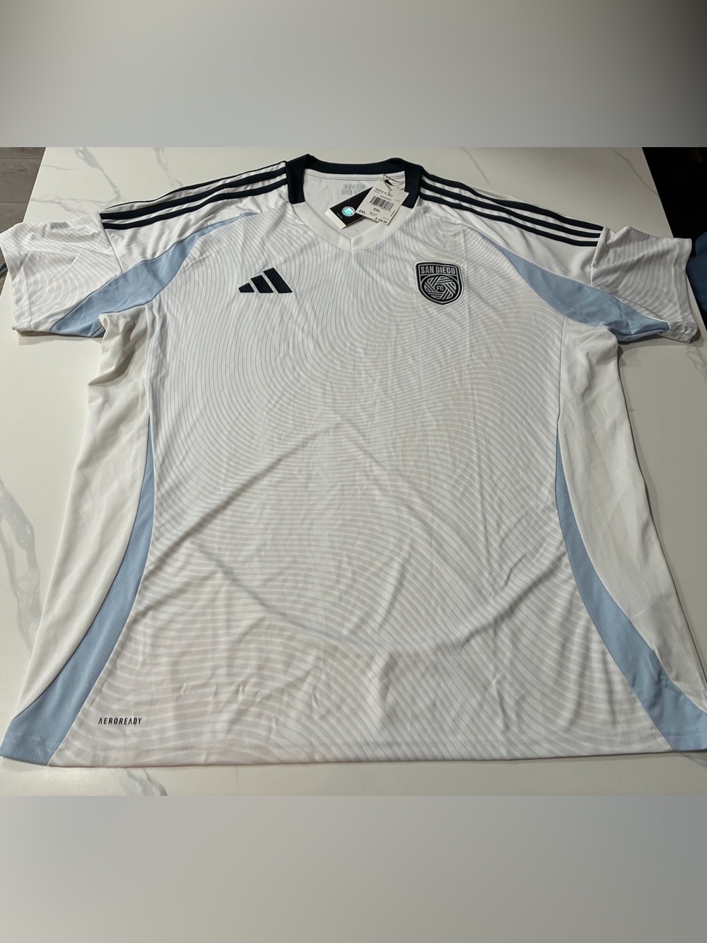 San Diego FC “SDFC” MLS Adidas Men’s Soccer / Football Jersey (2XL) Retails $100
